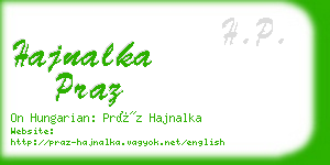 hajnalka praz business card